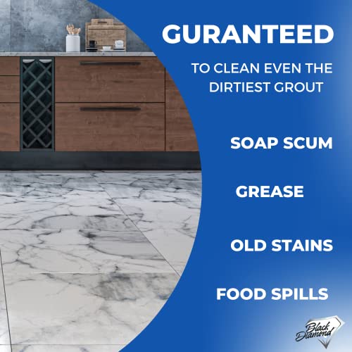 Ultimate Grout Cleaner for Tile Floors Blasts Away Years of Dirt and Grime Making Cleaning Easy. This Heavy Duty Spray Cleaning Solution Produces Amazing results, and it is Safe for Colored Grout and Natural Stone. (1 Quart)