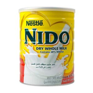 nestle nido milk powder, imported from holland, specially formulated, fortified with vitamins and minerals, easy to prepare, over 12 months, 2 lbs