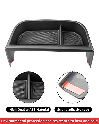 Ecarzo Center Console Dash Storage Tray for 2021 2022 2023 Toyota Sienna Dashboard Organizer Insert Sunglass Holder Container Accessories