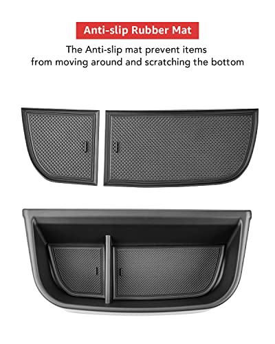 Ecarzo Center Console Dash Storage Tray for 2021 2022 2023 Toyota Sienna Dashboard Organizer Insert Sunglass Holder Container Accessories