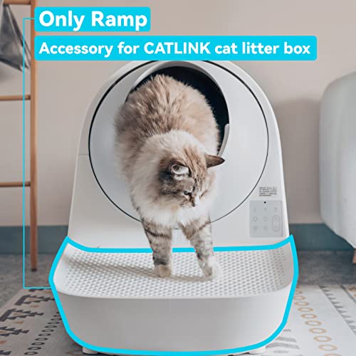 CATLINK Ramp, Compatible with All Catlink Self Cleaning Cat Litter Box, Easy Entry for Elder Cats, Kitten and Cats with Limited Mobility, Traps Mess from Box and Paws (White)