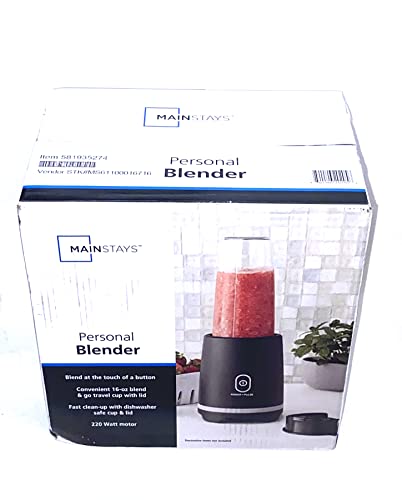 Mainstays Personal Black, White Blender (Black)