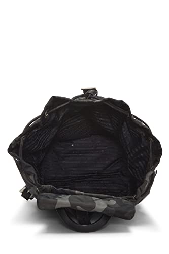 Prada, Pre-Loved Multicolor Tessuto Nylon Camouflage Buckle Backpack, Multi