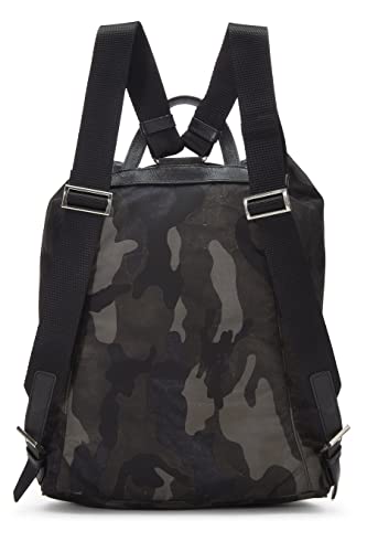 Prada, Pre-Loved Multicolor Tessuto Nylon Camouflage Buckle Backpack, Multi