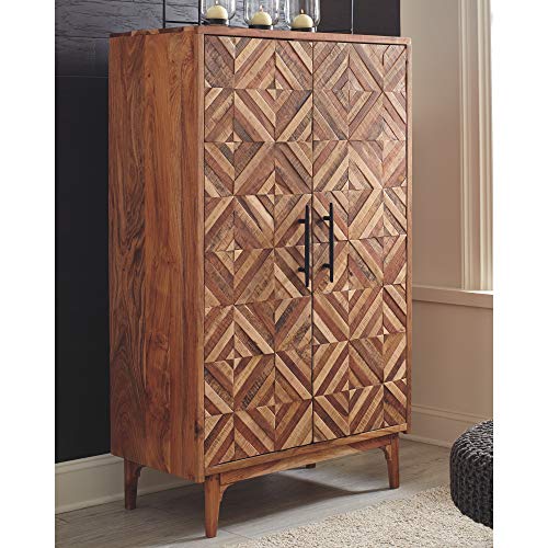 Signature Design by Ashley Gabinwell Contemporary 2-Door Accent Cabinet, Brown