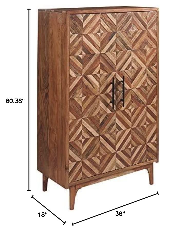 Signature Design by Ashley Gabinwell Contemporary 2-Door Accent Cabinet, Brown