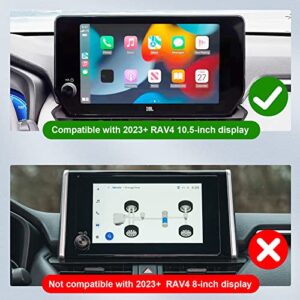 BIBIBO for 2023 Toyota RAV4 Screen Protector for 2023+ Toyota RAV4 Navigation Display,2023 RAV4 10.5 inch Touchscreen 2PCS PET Nano Protective Film High Definition Crystal Clear Shield