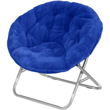 Mainstays Faux-Fur Saucer Chair, Royal Spice