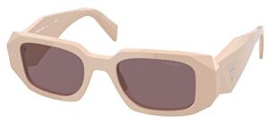 prada prada pr 17ws ivory/purple 49/20/145 women sunglasses