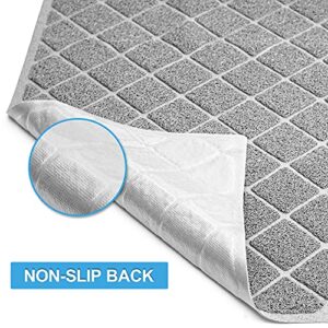 Niubya Premium Cat Litter Mat, Litter Box Mat with Non-slip and Waterproof Backing, Litter Trapping Mat Soft on Kitty Paws and Easy to Clean, Cat Mat Traps Litter from Box