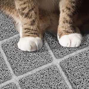 Niubya Premium Cat Litter Mat, Litter Box Mat with Non-slip and Waterproof Backing, Litter Trapping Mat Soft on Kitty Paws and Easy to Clean, Cat Mat Traps Litter from Box