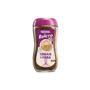 nestle bolero cereais e fibra – cereals and fiber – instant coffee-free breakfast drink from portugal without added sugars – 200g