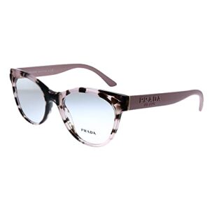 prada pr 05wv roj1o1 pink havana plastic butterfly eyeglasses 53mm