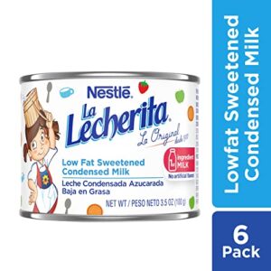 Nestle La Lecherita Lowfat Sweetened Condensed Milk, 3.5 Ounce (Pack of 6)