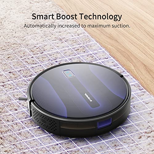 SYSPERL Robot Vacuum Cleaner 2600Pa, Self-Charging Robotic Vacuums Compatible with Alexa, APP, WiFi, Remote Control, Quiet Auto Cleaning Robot Ideal for Pet Hair, Hardwood Floor