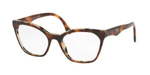 prada pr 09uv – th81o1 eyeglass frame heritage havana/white havana w/demo lens 54mm