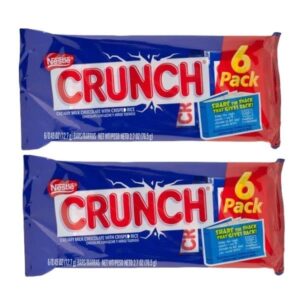 nestle crunch (2pack) crunch creamy milk chocolate with crisped rice fun size bars 2.7 oz