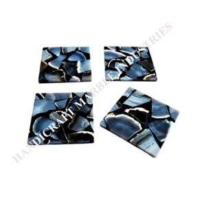 valentine’s gifts coaster #4 blue agate design color coaster wholesale price drink coaster tableware bar accessories dinning tableware