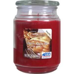 mainstay 20-ounce jar candle, warm apple pie