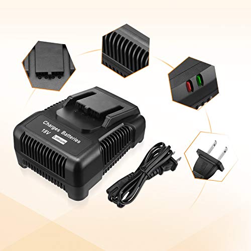 18V R86092 Battery Charger Compatible with Ridgid 18V Charger for AC840087P R840087 R840083, R840085 R840086 AC840089 AC840085 AC840086 AC840087P Battery