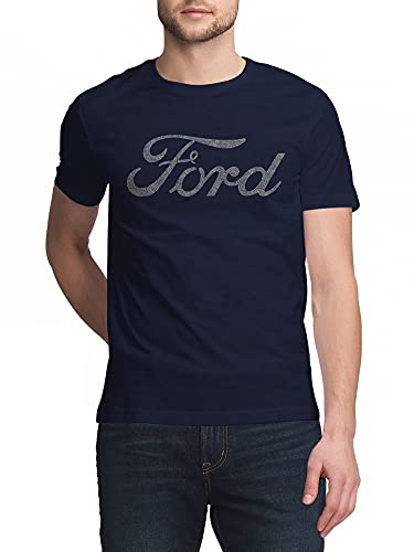 Ford Signature T-Shirt | Soft Touch Fabric-Large Navy Heather