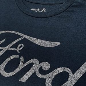 Ford Signature T-Shirt | Soft Touch Fabric-Large Navy Heather