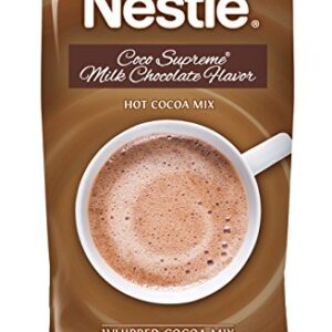 Nestle Hot Chocolate Mix, Hot Cocoa, Milk Chocolate Coco Supreme Flavor, Bulk Whipped Cocoa, 1.75 lb. Bag