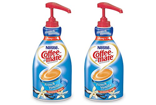 NESTLE COFFEE-MATE Coffee Creamer, French Vanilla, 1.5L liquid pump bottle, Special Size 2Pack