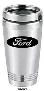 chroma 57500 stainless ford oval logo travel tumblerz