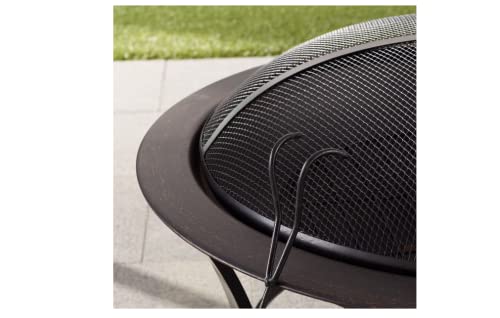 MADENA Mainstays 26" Metal Round Outdoor Wood-Burning Fire Pit,DS-46552