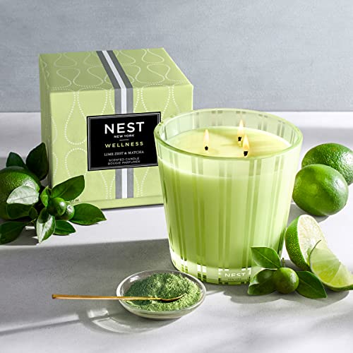 NEST New York Lime Zest & Matcha Scented 3-Wick Candle