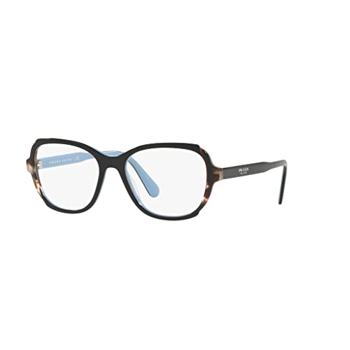 Eyeglasses Prada PR 3 VV KHR1O1 Top Black/Azure/Spotted Brown, 54/17/140