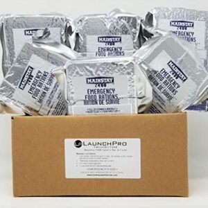 LaunchPro Emergency Food Rations 2400 Calorie Bars (Pack of 6) 12 Day Rations (36 Servings 3x400cal/day)