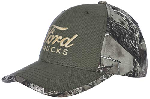 Checkered Flag Men's Ford Trucks Cap an Adjustable Camouflage Hat