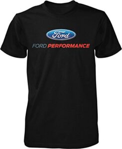 ford performance t-shirt mustang gt st racing (front print), black, xl