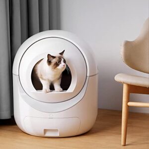 self cleaning cat litter box, automatic cat litter box, cat robot litter box for cats from 3.3 pounds to 22 pounds, app control