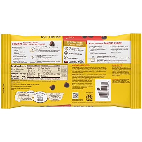 NESTLE TOLL HOUSE Semi-Sweet Morsels 12-24 oz. Bags