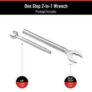 RIDGID 27023 Model 2002 One Stop 2-in-1 Wrench for Angle Stops, Straight Stops, and Compression Couplings