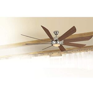 Harbor Breeze Hydra 70 Inch Brushed Nickel Indoor Ceiling Fan with Light and Remote Control (8-Blade)