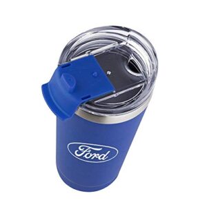 Helm Ford Basecamp Insulated Tumbler, Travel Coffee Mug With Lid, Blue, 20 Oz.