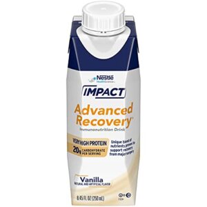 impact advanced recovery, vanilla, 8.45 fl oz, pack of 10