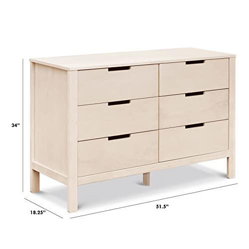 Carter's by DaVinci Double Colby 6-Drawer Dresser, Washed Natural