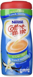 nestle coffee-mate french vanilla sugar free non-dairy coffee creamer, 10.2 oz. (3 pack)
