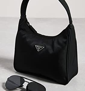 Prada Women's Pre-Loved Sport Shoulder Bag, Tessuto, Black, One Size