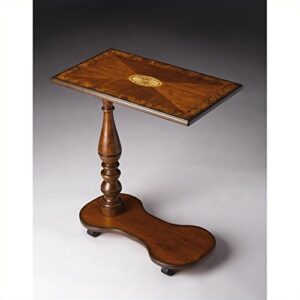 beaumont lane mobile tray table in olive ash burl