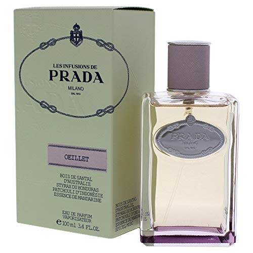 Prada Les Infusions Oiellet Eau de Parfum, 3.4 Ounce, clear