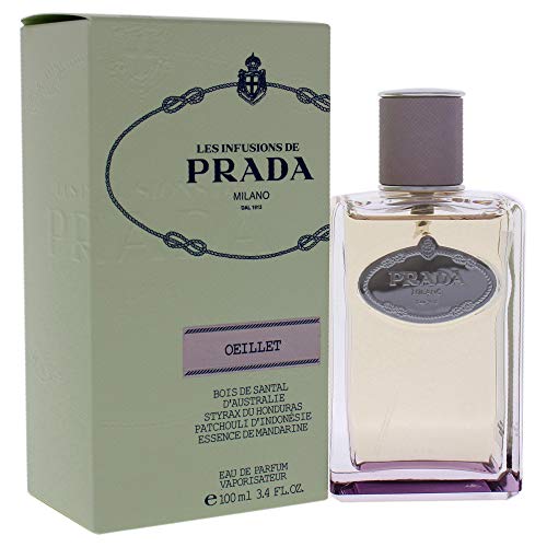 Prada Les Infusions Oiellet Eau de Parfum, 3.4 Ounce, clear