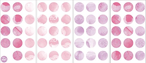 WallPops DWPK2466 Watercolor Dots Wall Art Kit, Pink