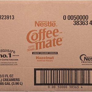 Nestle Coffee mate Coffee Creamer, Hazelnut, Liquid Creamer Singles, Box of 360 Singles