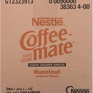 Nestle Coffee mate Coffee Creamer, Hazelnut, Liquid Creamer Singles, Box of 360 Singles